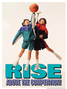 Youth Basketball "Rise Above" - Fitnus Posters Inc. – Sports Poster