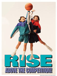 Youth Basketball "Rise Above" - Fitnus Posters Inc.