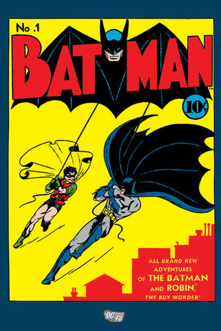 Batman #1 (Spring 1940) Official DC Comics 75th Anniversary Cover Poster Reproduction - Pyramid International