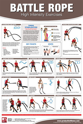 POWRX Battle Rope met dekking incl. workout I 38 of 50 mm I POWRX Battle Rope met dekking incl. workout I 38 of 50 mm I