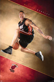 Michael Beasley "Launch" Miami Heat Poster - Costacos 2008