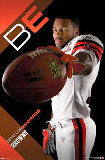 Braylon Edwards "Game Time" Cleveland Browns Poster - Costacos 2008