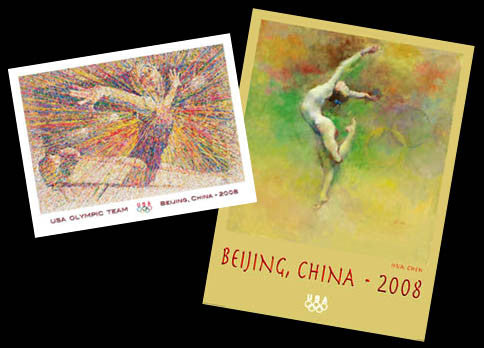 USA Olympic Team Beijing 2008 Gymnastics 2-Poster Combo - Fine Art Ltd.