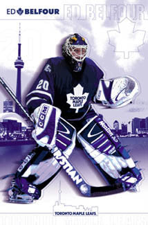 Ed Belfour "Toronto Blue" Toronto Maple Leafs Poster - Costacos 2002