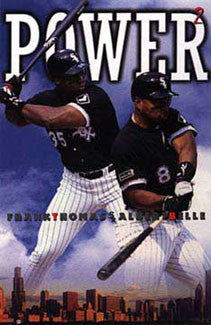 Frank Thomas Albert Belle "Power Squared" Chicago White Sox Poster - Costacos 1997