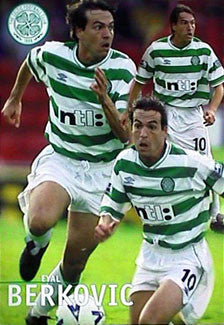 Eyal Berkovic "Action" Glasgow Celtic FC Poster - U.K. 2000