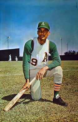 Bert Campy Campaneris Oakland A's MLB Baseball Vintage Original Poster - Major League Posters 1968
