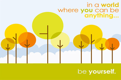 Individuality "Be Yourself" (Standout Tree) Poster - Slingshot Publishing