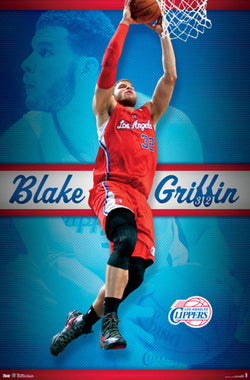 Blake Griffin "Rise Up" L.A. Clippers NBA Action Poster - Costacos 2012