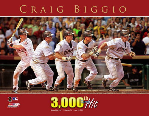 Craig Biggio Houston Astros Cooperstown Vintage Baseball 
