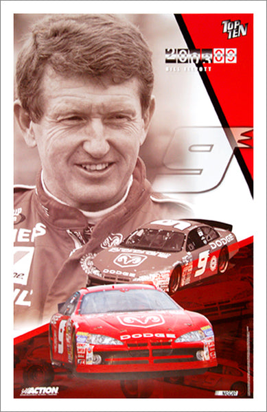 Bill Elliott "Top Ten 2003" NASCAR Racing Premium Poster - Action Collectables
