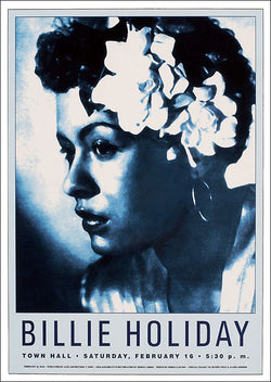 Billie Holiday "Town Hall" 1946 Jazz Concert Poster Recreation - Jazz Age Editions c.2001
