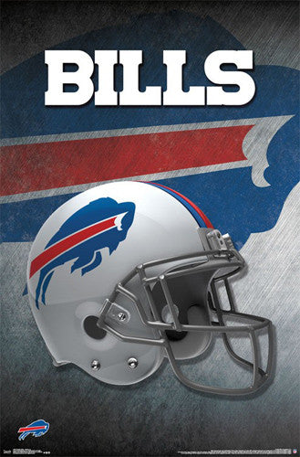 buffalo bills football helmets Buffalo Bills Official NFL Football Team Helmet Logo Poster