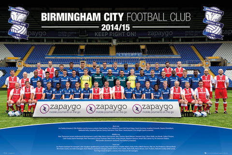 Birmingham City FC Official Team Portrait 2014/15 Poster - GB Eye (UK)