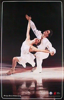 Ice Dancers Shae-Lynn Bourne and Victor Kraatz AUTOGRAPHED Poster - PSA Publishing Ltd 1997