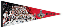 Chicago Blackhawks 2010 Stanley Cup Champs Celebration EXTRA-LARGE Premium Pennant - Wincraft Inc.