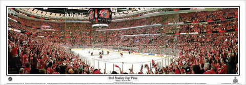Chicago Blackhawks 2015 Stanley Cup GAME 6 Panoramic Poster Print - Everlasting (IL-384)