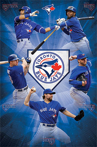 Toronto Blue Jays "Super Five" (2013) MLB Baseball Action Poster - Costacos 2013