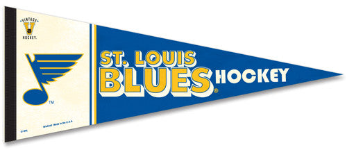 St. Louis Blues NHL Vintage Hockey Collection 1970s-Style Premium Felt Pennant - Wincraft Inc.
