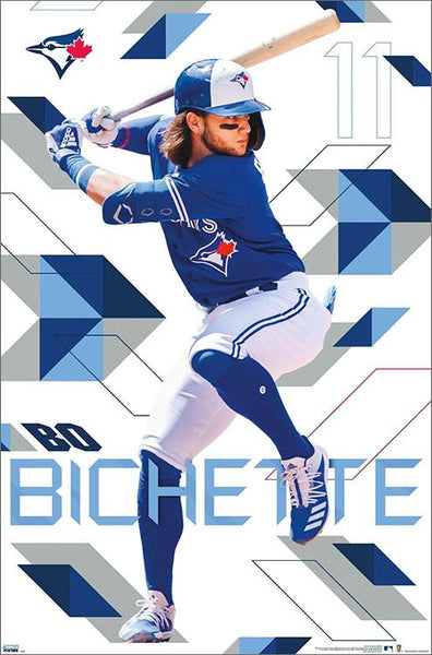 Bo Bichette "Blast" Toronto Blue Jays MLB Baseball Action Poster - Costacos Sports