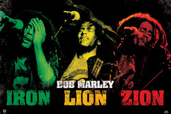 Bob Marley "Iron Lion Zion" Reggae Music Superstar Poster - Pyramid International