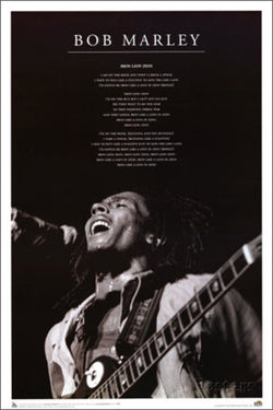 Bob Marley Iron Lion Zion Lyrics Poster - Scorpio Posters