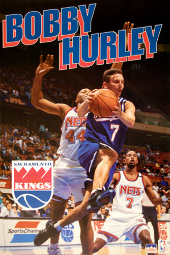Bobby Hurley "King" Sacramento Kings Vintage Original Poster - Starline 1994