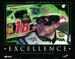 Bobby Labonte "Excellence" NASCAR Motivational Poster - Time Factory 2004