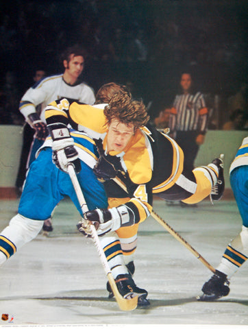 Bobby Orr "Unstoppable" Boston Bruins NHL Action Poster - Sports Posters Inc. 1975