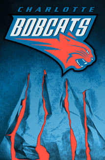 Charlotte Bobcats Debut Season Official Team Logo Wall Poster - Costacos 2004