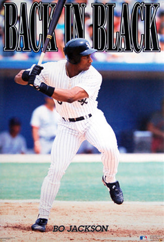 Bo Jackson "Back in Black" Chicago White Sox Poster - Costacos 1991