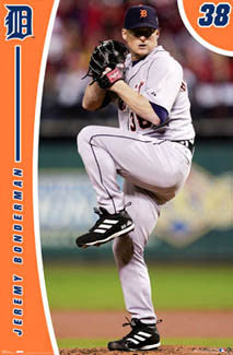 Jeremy Bonderman "Ace" Detroit Tigers Poster - Costacos 2007