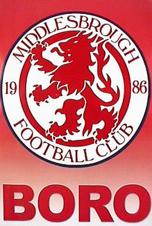 Middlesbrough FC "BORO" Official Team Logo Poster
