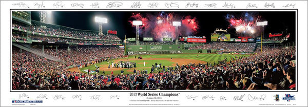 Boston Red Sox 2007 World Series Champions Panoramic Poster Print (w/25  Sigs.) - Everlasting Images – Sports Poster Warehouse