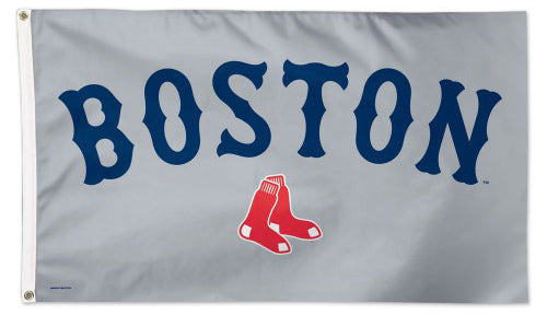 Boston Red Sox "BOSTON" Official 3'x5' Deluxe-Edition Team Flag - Wincraft Inc.