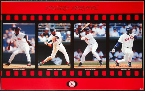 Boston Red Sox "Picture Perfect" Poster (Pedro Martinez, Nomar, Valentin, Vaughn) - Costacos 1998