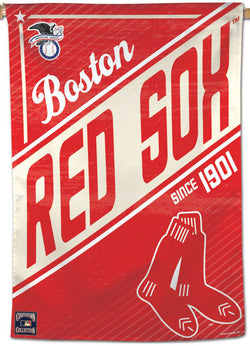 Open Road Brands Boston Red Sox Canvas Flag Wall Art 90182320-S
