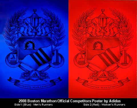 Boston Marathon 2008 Competitors Poster - Adidas