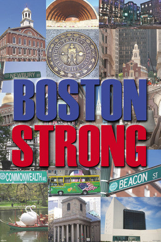 Boston Strong Boston, Massachussetts City Collage Poster - Pyramid America