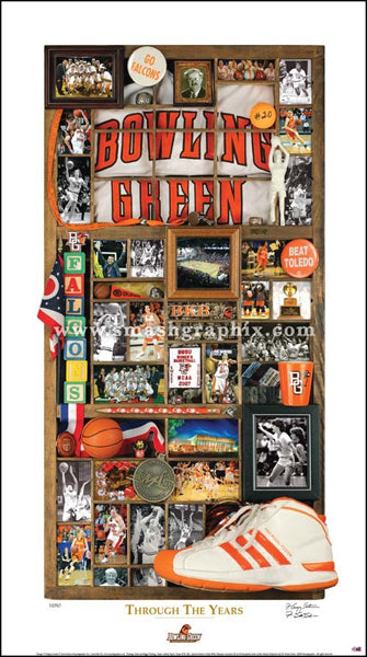 Bowling Green State University Women's Basketball "Through the Years" Premium Poster Print - Smashgraphix Inc.