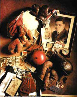 Vintge Boxing Memorabilia Collage "Boxing Memories" Poster by Michael Harrison