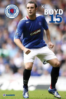 Kris Boyd "Super Action" Glasgow Rangers SPL Soccer Poster - GB 2007
