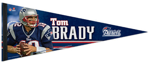 Tom Brady "Game Night" Premium NFL Felt Collector's Pennant (2012) - Wincraft