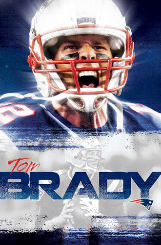 Tom Brady "Intensity" New England Patriots Official NFL Football Wall Poster - Trends International