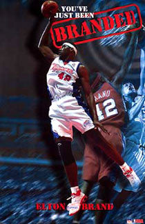 Elton Brand "Branded" L.A. Clippers NBA Basketball Poster - Starline 2003