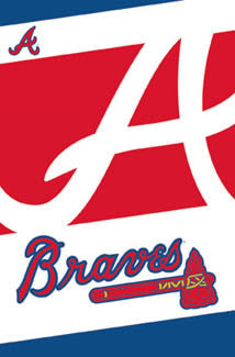 Atlanta Braves Official MLB Team Logo Poster - Costacos Sports