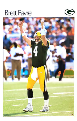 Brett Favre "Touchdown Classic" Retro SI Green Bay Packers NFL Action Poster - Starline 2003