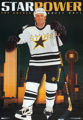 Brett Hull "Star Power" Dallas Stars NHL Hockey Poster - Costacos 1998
