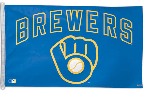 Milwaukee Brewers "Glove" Official MLB Baseball 3'x5' Flag - Wincraft Inc.