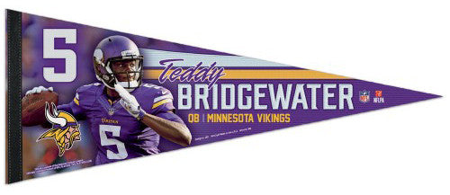 Teddy Bridgewater "Superstar" Minnesota Vikings Premium Felt Collector's Pennant - Wincraft Inc.